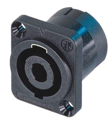 Two (2) Neutrik NL4MPXX 4 Pole Male Speakon Chassis Socket s Connectors