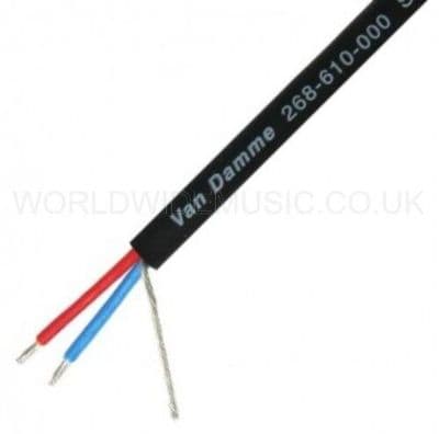 Van Damme Smart Control DMX 1 Pair Cable - Black - Sold by the metre 268-610-000