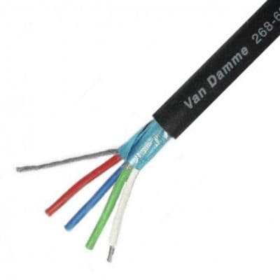 Van Damme Smart Control DMX 2 Pair Cable - Black - Sold by the metre 268-620-000