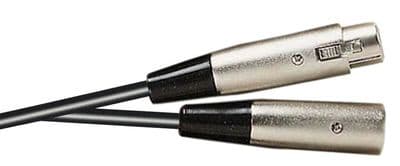 XLR (female) to XLR (male) Patch Lead / Cable 1 metre long with 4 Colour Choices