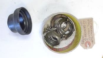 APRILIA RALLY BOTTOM YOKE SPECIAL NUTS AND COVERS.(LOC-A)