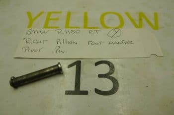 BMW R1150 RT BREAKING.. RIGHT PILLION FOOT HANGER PIVOT PIN (LOC-F)