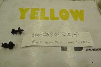 BMW R1200GS ADVENTURE FRONT WISH BONE CABLE GUIDES X2 #1 (LOC-C)