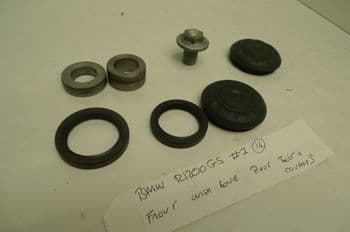 BMW R1200GS ADVENTURE FRONT WISH BONE PIVOT BOLT & COVERS #1 (LOC-C)