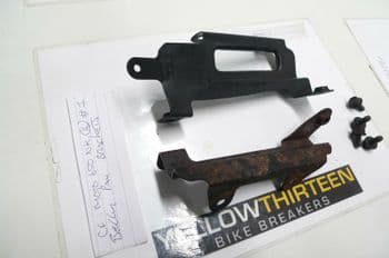 CF MOTO 650 NK NAKED BELLY PAN BRACKETS YELLOW 13 BIKE BREAKERS #1(LOC-F)