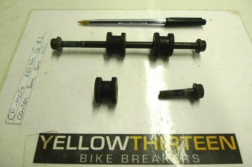 CF MOTO 650 NK NAKED  EXHAUST CENTRE BOX BOLT KIT     YELLOW 13     #1(LOC-F)