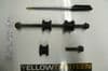 CF MOTO 650 NK NAKED  EXHAUST CENTRE BOX BOLT KIT     YELLOW 13     #1(LOC-F)