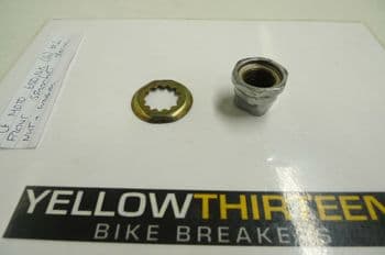 CF MOTO 650 NK NAKED  FRONT SPROCKET SPECIAL NUT & WASHER   YELLOW 13  #1(LOC-F)
