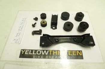 CF MOTO 650 NK NAKED  FUEL TANK RUBBERS + FIT KIT   YELLOW 13    #1(LOC-F)