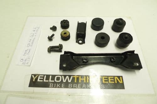 CF MOTO 650 NK NAKED  FUEL TANK RUBBERS + FIT KIT   YELLOW 13    #1(LOC-F)