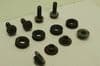 CF MOTO 650 NK NAKED L+R PILLION GRAB RAIL BOLT KIT YELLOW 13 #1(LOC-F)