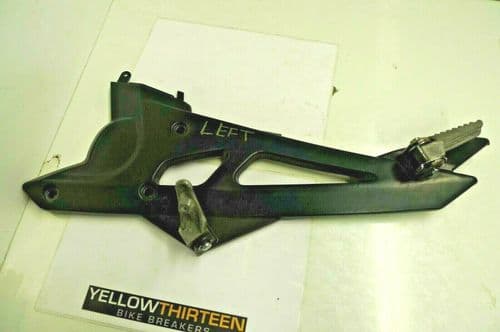 CF MOTO 650 NK NAKED  LEFT FOOT HANGER & PEGS    YELLOW 13 BREAKERS    #1(LOC-F)