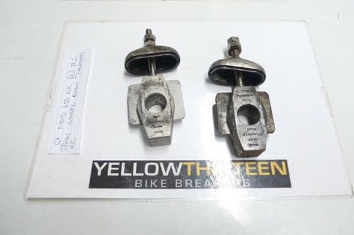 CF MOTO 650 NK NAKED  REAR WHEEL CHAIN TENSIONERS x 2    YELLOW 13    #1(LOC-F)
