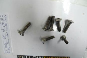 CF MOTO 650 NK NAKED  RIDERS + PILLION FOOT HANGER BOLTS    YELLOW 13  #1(LOC-F)