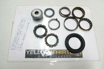 CF MOTO 650 NK NAKED TOP & BOTTOM YOKE SPECIAL NUT KIT YELLOW 13 #1(LOC-F)