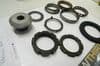 CF MOTO 650 NK NAKED  TOP & BOTTOM YOKE SPECIAL NUT KIT    YELLOW 13   #1(LOC-F)