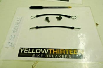CF MOTO 650 NK NAKED  UNDER SEAT LUGGAGE TIE WIRES x 2     YELLOW 13   #1(LOC-F)
