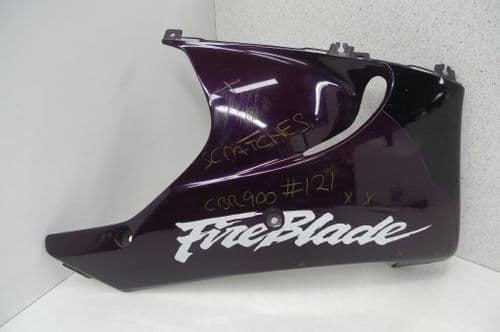 HONDA CBR900,  RIGHT BELLY  PAN 64420-MASA-0000 FAIRING #121 (U4R)