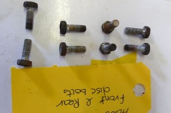 HONDA CR85 BIG WHEEL. FRONT AND REAR BRAKE DISC BOLTS #4(LOC-A)