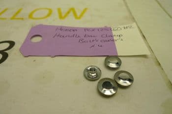 HONDA PCX125 HANDLEBAR CLAMP BOLT COVERS x 4. YELLOW 13 BB #2 (LOC-F)