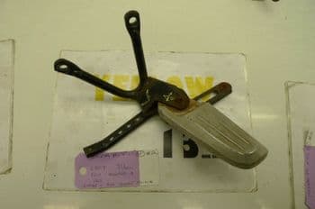 HONDA PCX125 LEFT PILLION FOOT HANGER & PEG. YELLOW 13 #2 (LOC-F)