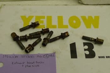 HONDA ST1300 A6 PAN EUROPEAN. EXHAUST HEADER BOLTS/NUTS #1 (67-B)