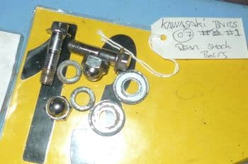 KAWASAKI BN125 BN 125 2007 ELIMINATOR REAR TWIN SHOCK ABSORBER BOLTS #1 (LOC-C)