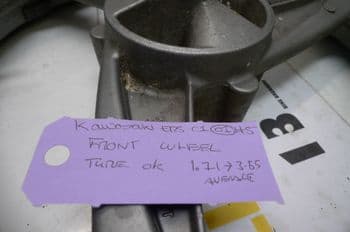 KAWASAKI ER5 C-1 BREAKING.  FRONT WHEEL & TYRE  #5(CON-D)