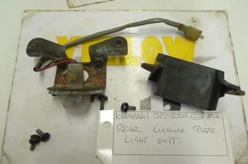 KAWASAKI GPZ500 S REAR LICENCE PLATE LIGHT UNIT  #2 (CON-B)