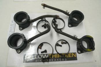 KAWASAKI ZX6-R  CARBURETTOR INLET MANIFOLDS     YELLOW 13 BREAKERS  #2(LOC-F)