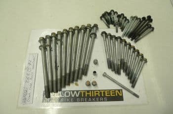 KAWASAKI ZX6-R  ENGINE CRANKCASE BOLTS  ASSORTMENT     YELLOW 13   #2(LOC-F)