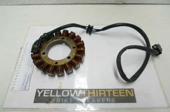 KAWASAKI ZX6-R GENERATOR COILS YELLOW 13 BIKE BREAKERS #2(LOC-F)