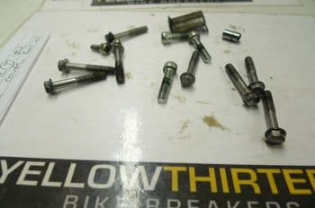 KAWASAKI ZX6-R  GENERATOR COVER BOLT KIT    YELLOW 13 BIKE BREAKERS  #2(LOC-F)