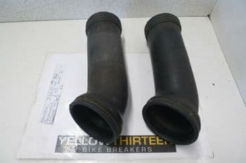 KAWASAKI ZX6-R RESONATOR L+R DUCT TO FRAME TUBES x 2 YELLOW 13 #2(LOC-F)