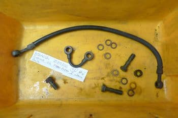 KAWASAKI ZZR600 BREAKING. ENGINE OIL FEED PIPES & SPECIAL BOLTS #4 (LOC-C)