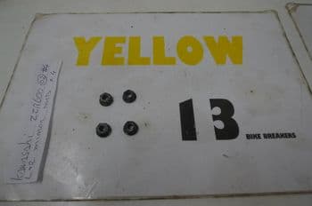 KAWASAKI ZZR600 BREAKING. L+R MIRROR NUTS x4 #4 (LOC-C)