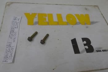 KAWASAKI ZZR600 BREAKING. STARTER MOTOR BOLTS x2 #4 (LOC-C)