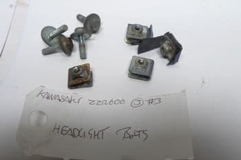 KAWASAKI ZZR600 ZX600-D2 BREAKING. HEADLIGHT BOLTS #3(LOC-C)