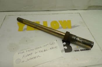 KSR MOTO CODE 125cc BREAKING. FRONT WHEEL AXLE + SPACER (LOC-C)