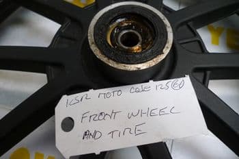 KSR MOTO CODE 125cc BREAKING. FRONT WHEEL + TYRE (LOC-C)