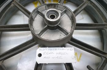 KSR MOTO CODE 125cc BREAKING. REAR WHEEL + TYRE (LOC-C)