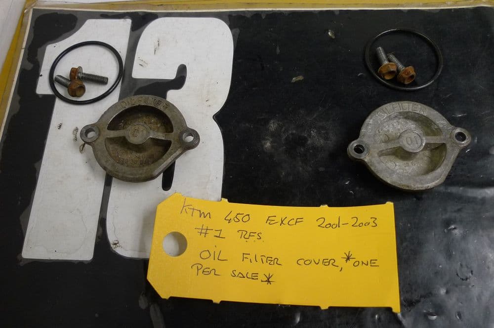 KTM 450 EXCF RFS OIL FILTER COVER 1 LOC-A