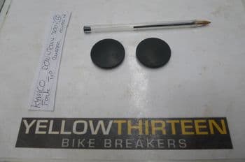 KYMCO DOWNTOWN 300 BREAKING. FORK TOP RUBBER COVERS x2  (LOC-C)