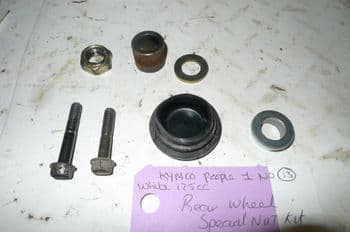 KYMCO PEOPLE ONE 125i BREAKING. REAR WHEEL SPECIAL NUT KIT (LOC-A)