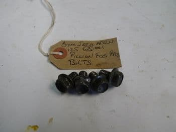 SYM jet 4 125CC LEFT + RIGHT PILLION FOOT PEG BOLTS #1 (LOC-A)