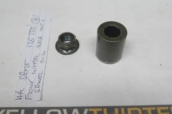 WK SPORT 125 TTR FRONT WHEEL AXLE SPACER + NUT ONLY. #1 (LOC-A)