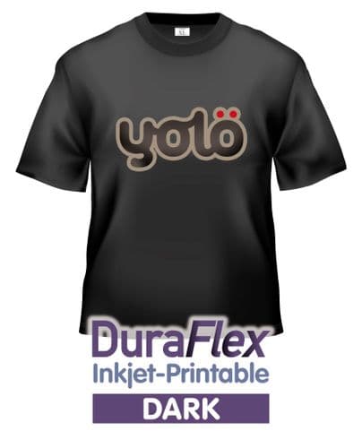 DuraFlex Inkjet-Printable Dark Heat Transfer Vinyl