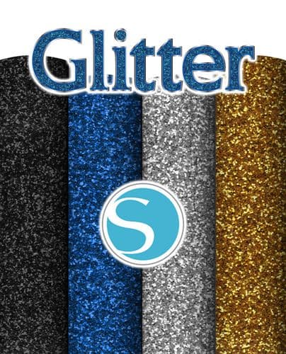 Glitter Self-Adhesive Vinyl - Silhouette Cameo® size