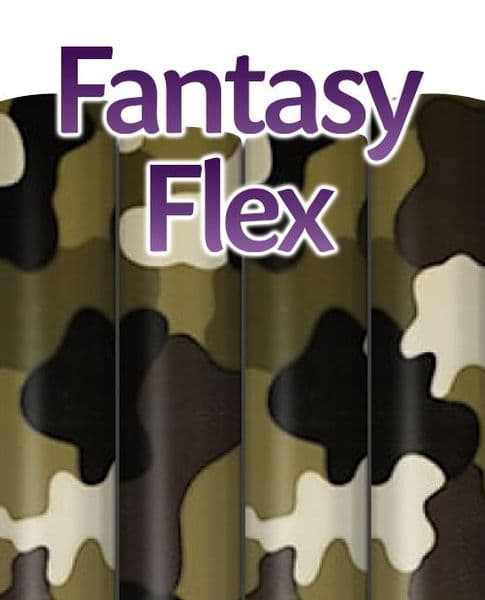 SEF Fantasy Flex - A4 & By The Metre - Camouflage