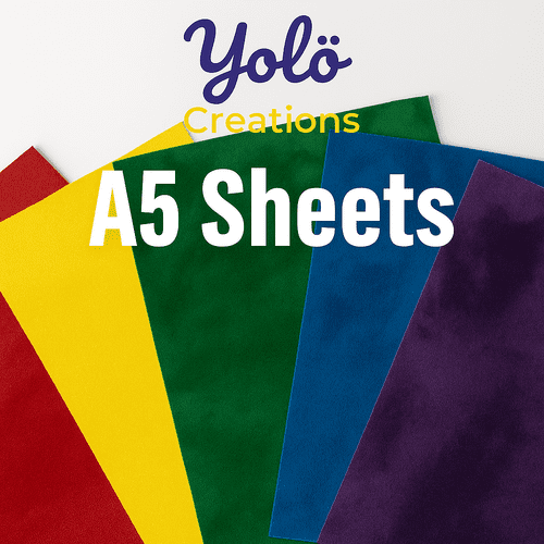 SEF VelCut Flock - A5 Sheets - Standard Colours